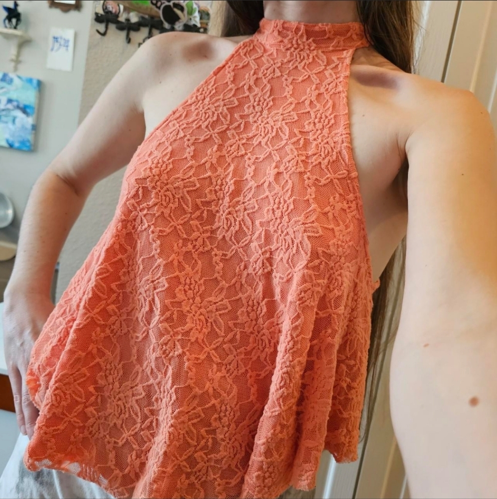 Kimchi Blue Coral Lace Top